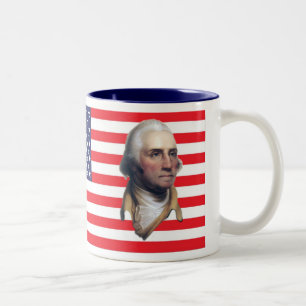 US Flag George Washington Mugs