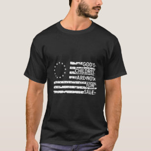 Us Flag God'S Children Are Not For Sale Funny Quot T-Shirt