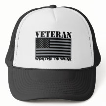 US Flag Grey - Veteran - Worthy To Wear