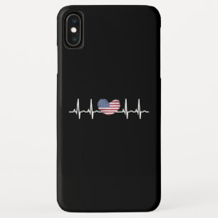 US Flag Heartbeat ECG Electrocardiography Case-Mate iPhone Case