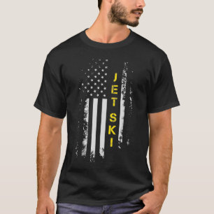 US Flag Jet Ski American Flag Jet Ski Gift T-Shirt