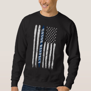 Us Flag Law Enforcement Police Officer Police Sweatshirt