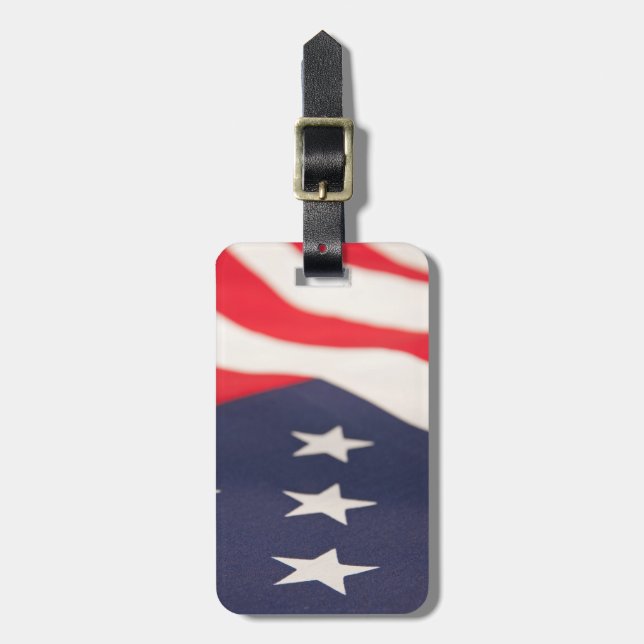 US Flag Luggage Tag (Front Vertical)