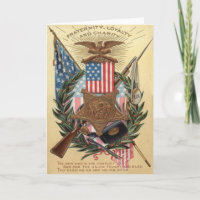 US Flag Medal Wreath Rifle Bayonet
