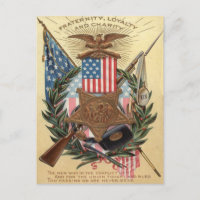 US Flag Medal Wreath Rifle Bayonet