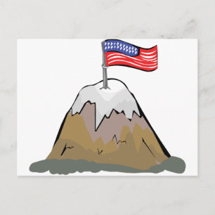 US Flag Mounting Postcard
