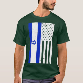 US Flag Of Israel T-Shirt