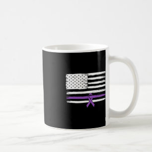 US Flag Pancreatic Cancer Awareness Coffee Mug