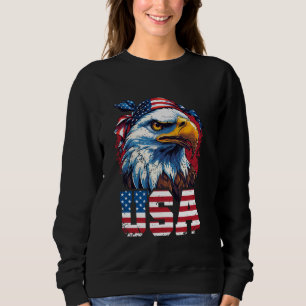 US Flag Patriot USA Eagle, American US Patriotic Sweatshirt