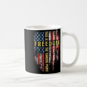 Us Flag Patriotic - This Is The Turning Int Faith Coffee Mug