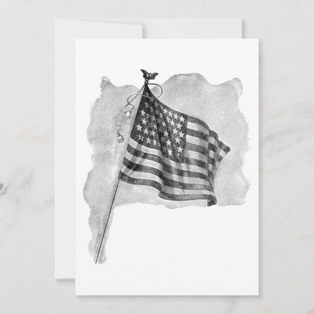 US Flag Patriotic Vintage Art (Front)