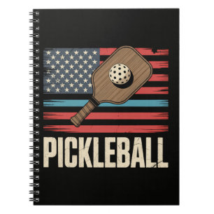 US Flag Pickleball Notebook