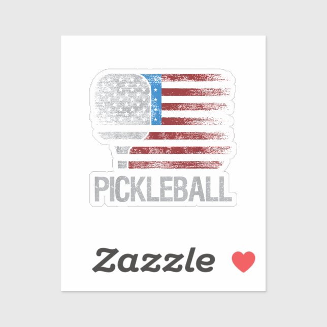 US Flag Pickleball Player Paddleball Lover (Sheet)