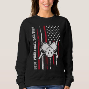 US Flag Pickleball Player Paddleball Lover_1 Sweatshirt