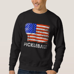 US Flag Pickleball Player Paddleball Lover_2 Sweatshirt