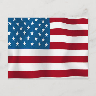US FLAG POSTCARD