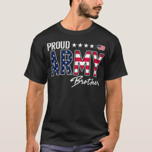 US Flag Proud Army Brother T-Shirt