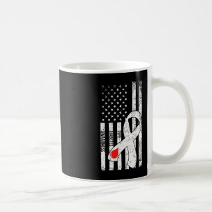 US Flag Ribbon Type 1 Diabetes Awareness Diabetic Coffee Mug