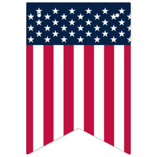 US Flag Stars and Stripes Bunting Flags