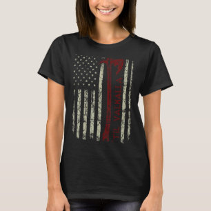 US Flag 'Til Valhalla Viking Warrior Vikings Norse T-Shirt