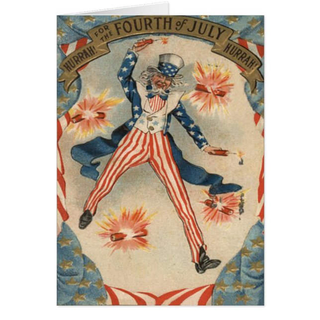 US Flag Uncle Sam Fireworks Firecracker (Front)