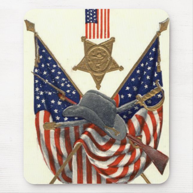 US Flag Union Civil War Medal Eagle Mouse Pad (Front)