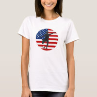 US Flag USA Women's Soccer T-shirt