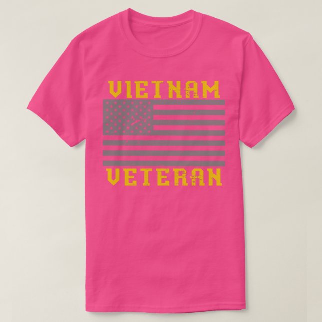 US Flag Vietnam Veteran 1 T-Shirt (Design Front)