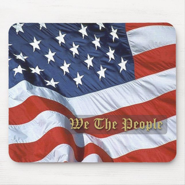 US Flag, We the People Mousepad (Front)