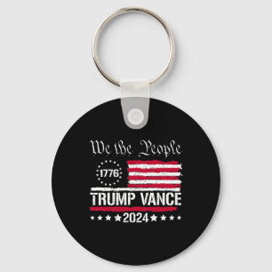 Us Flag We The People Stand With Trump Vance 2025  Key Ring