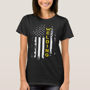 Us Flag Welding American Flag Welder Gift T-Shirt