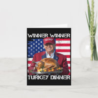 Us Flag Winner Winner Turkey Dinner Humour Trump T