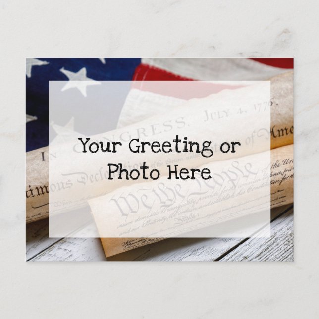 US Founding Documents Postcard (Front)