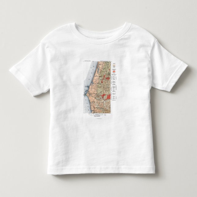 US Geological Survey Map Toddler T-Shirt (Front)