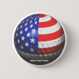 US Golf 6 Cm Round Badge