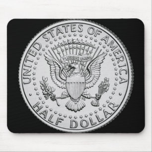 US Great Seal Half Dollar Mouse Pad