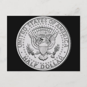 US Great Seal Half Dollar Postcard