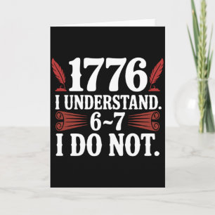 Us History 67 Teacher 1776 250th Anniversary Six S Card