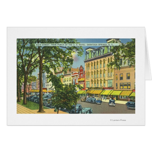 US Hotel Porch View of Main Street (Front Horizontal)