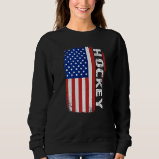 US Ice Hockey USA Practice Flag American Women Men Sweatshirt