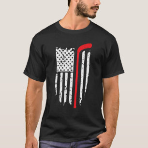US Ice Hockey USA Practice Flag American Women Men T-Shirt