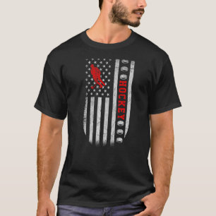 US Ice Hockey USA Practice Flag American Women Men T-Shirt