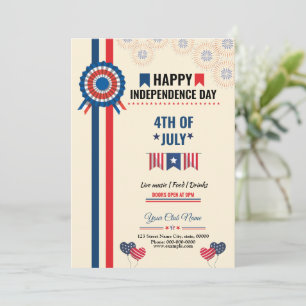 Us Independence Day Invitation  Flyer