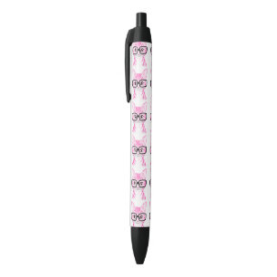 US Made Hand Drawn Nerdy Cat Art Pen