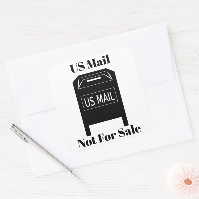 US Mail Not For Sale Sticker (Envelope)