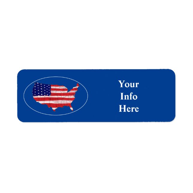 US Map And Flag  (Front)