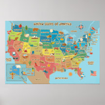 US Map for Kids