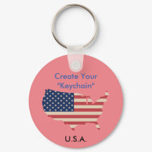 US map Keychain KeyHolder