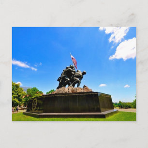 US Marine Corps Iwo Jima Memorial Washington DC Postcard