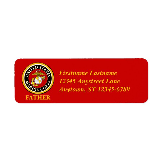 US Marine Official Seal - Father (Front)
